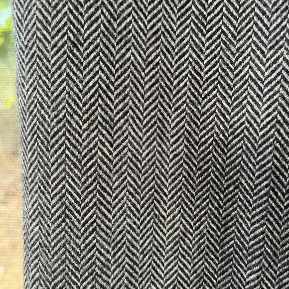 Jillian Jones Women's Vintage 100% Wool Grey Herringbone Dress Pants Size 6 - Picture 5 of 9